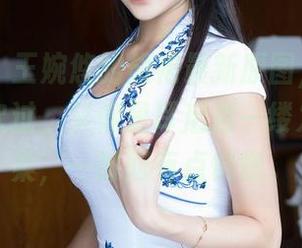 推女神 – 王婉悠的旗袍最新原图，像是秋风轻轻吹过，又像是耳后那一缕发丝的温柔，一时间有点恍惚。